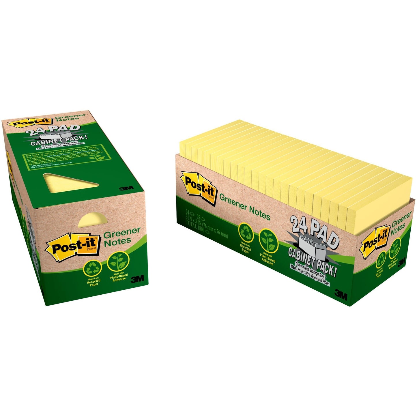 Post-it&reg; Greener Notes Cabinet Pack