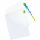 Avery&reg; Insertable Style Edge&trade; Plastic Dividers, 8 tabs, 1 set - 11201