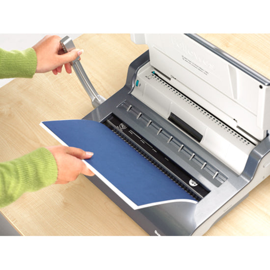 Fellowes Quasar&trade; Manual Wire Binding Machine w/ Starter Kit - 5217401