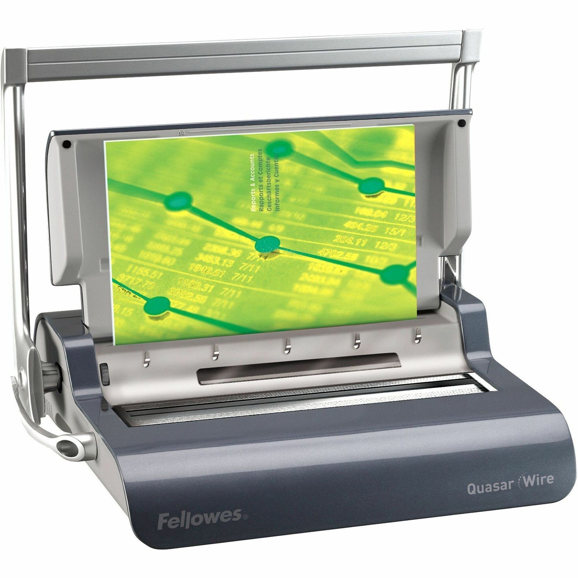 Fellowes Quasar™ Manual Wire Binding Machine w/ Starter Kit