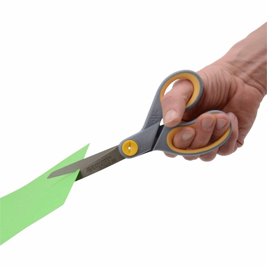 Westcott 8" Straight Soft Handle Titanium-Bonded Glide Scissors - 13901