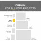 Fellowes Glossy Pouches - ID Tag not punched, 5 mil, 25 pack - 52007