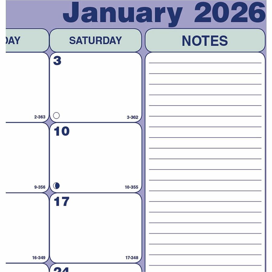Blueline Monthly Desk Pad Calendar, 17-3/4" x 10-7/8" , English - C181700