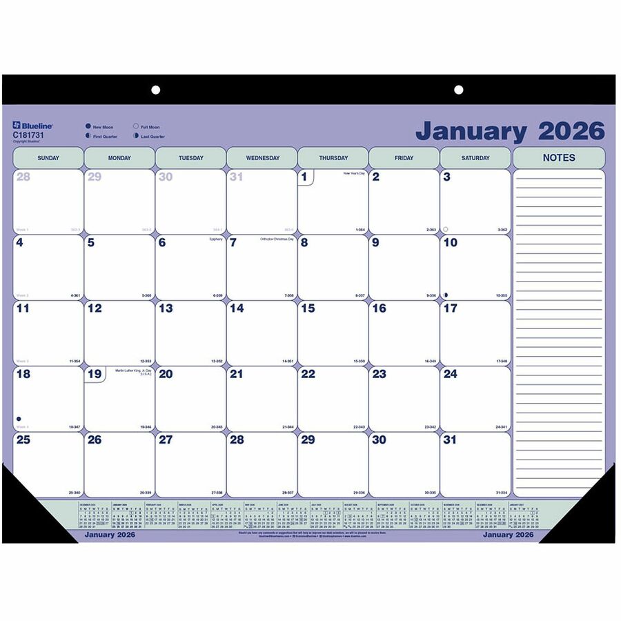 CALEN.DESKPAD ENG.21.25X16.4
