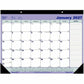 Blueline Monthly Desk Pad Calendar, 21-1/4" x 16" , English