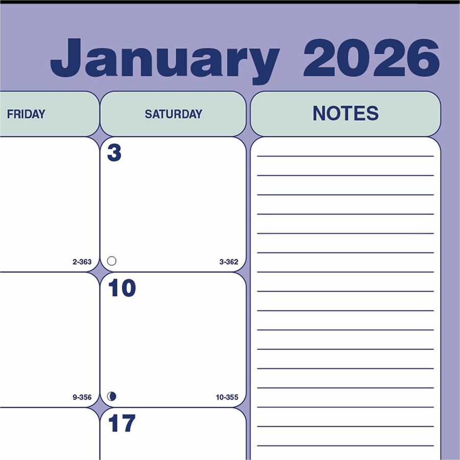 Blueline Monthly Desk Pad Calendar, 21-1/4" x 16" , English - C181731