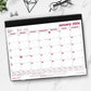 Brownline 2026 12-Month Monthly Desk Pad Calendar with Vinyl Holder - January to December - 24-1/4" x 19-1/8" - English - C191924