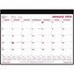 Brownline 2026 12-Month Monthly Desk Pad Calendar with Vinyl Holder - January to December - 24-1/4" x 19-1/8" - English