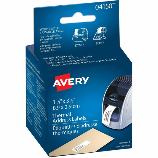 Avery Thermal Label Printer 1 1/8 x 3 1/2" Mailing Label