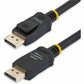 StarTech.com 6ft (2m) DisplayPort 1.2 Cable, 4K x 2K UHD VESA Certified DisplayPort Cable, DP Cable/Cord for Monitor, w/ Latches - DISPLPORT6L
