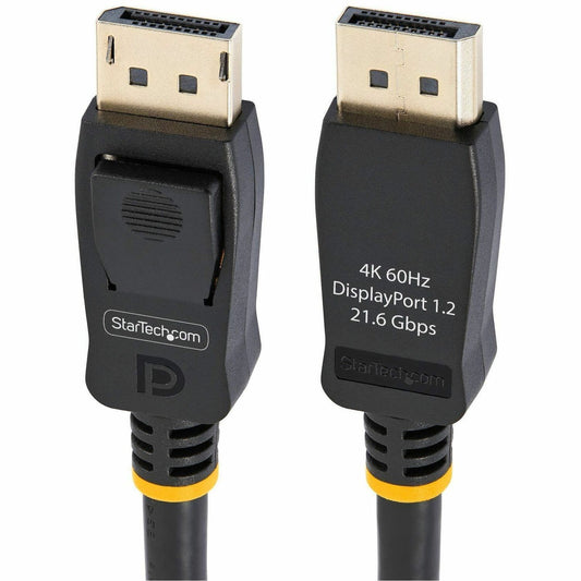 StarTech.com 6ft (2m) DisplayPort 1.2 Cable, 4K x 2K UHD VESA Certified DisplayPort Cable, DP Cable/Cord for Monitor, w/ Latches