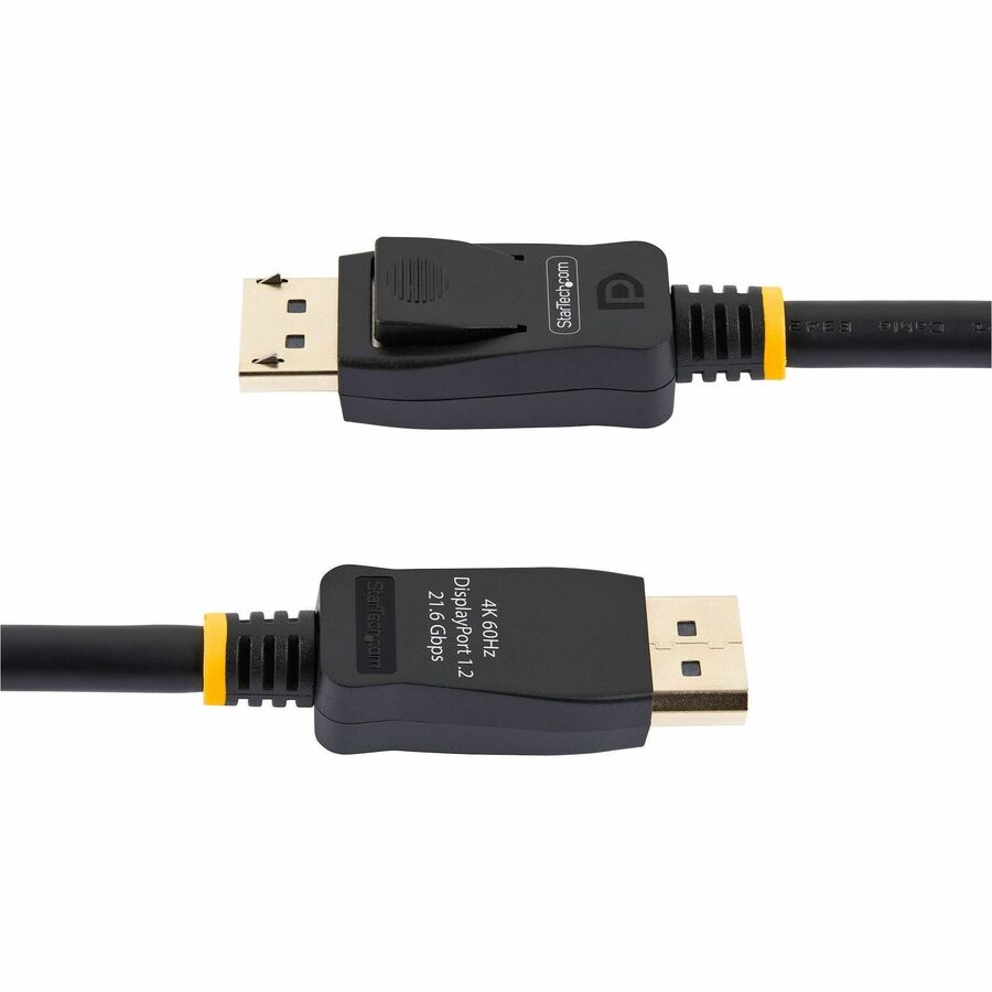 StarTech.com 6ft (2m) DisplayPort 1.2 Cable, 4K x 2K UHD VESA Certified DisplayPort Cable, DP Cable/Cord for Monitor, w/ Latches - DISPLPORT6L
