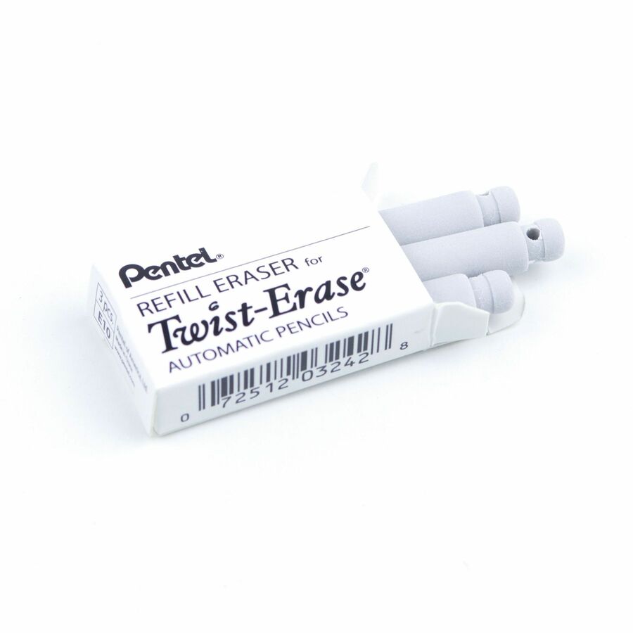 Refill Eraser For Pentel Twist-Erase Series Pencils 3pcs pack - E10