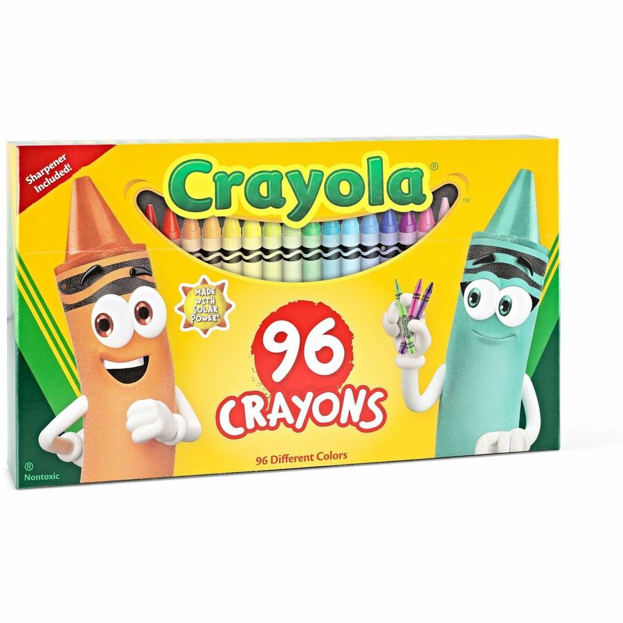 Crayola Built-in Sharpener 96 Count Crayons - 52-0096