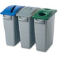 Rubbermaid Commercial Slim Jim Paper Recycling Container Lid - 270388BE