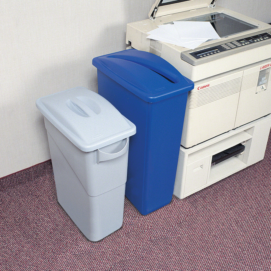 Rubbermaid Commercial Slim Jim Paper Recycling Container Lid - 270388BE