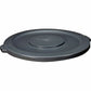 Rubbermaid Commercial Brute 32-Gallon Container Flat Lid - 263100GY
