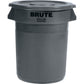 Rubbermaid Commercial Brute 32-Gallon Container Flat Lid - 263100GY