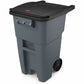 Rubbermaid Commercial Brute Rollout Container with Lid - 9W27-00GRAY