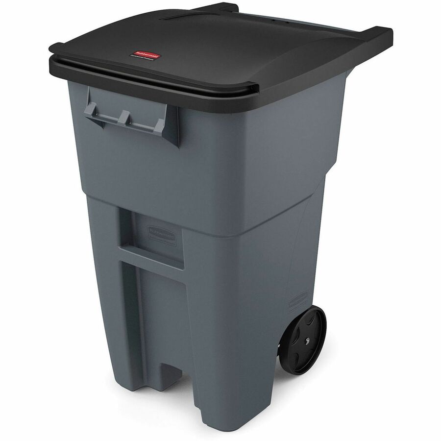 Rubbermaid Commercial Brute Rollout Container with Lid - 9W27-00GRAY