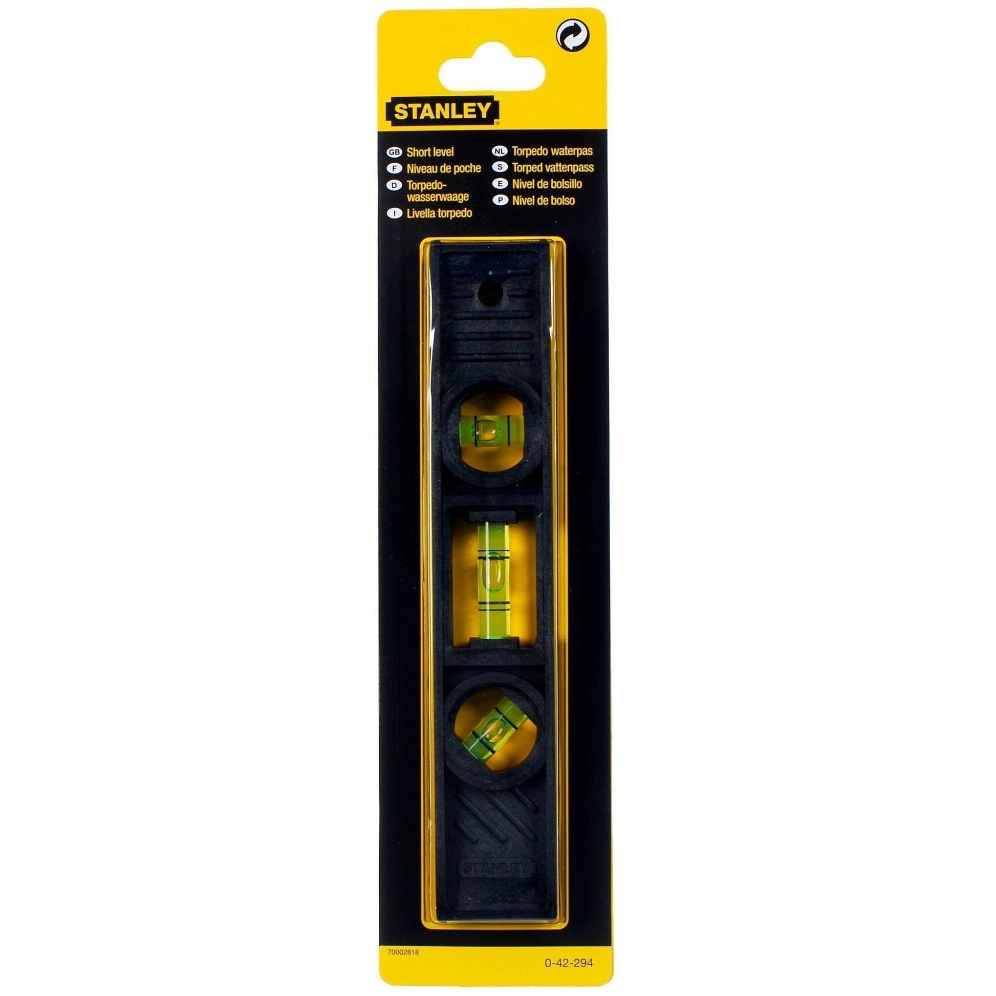 Stanley Level Torpedo 2V 8 in/203M