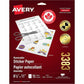 Avery Sticker Project Paper 11" x 8-1/2" , for Laser and Inkjet Printers