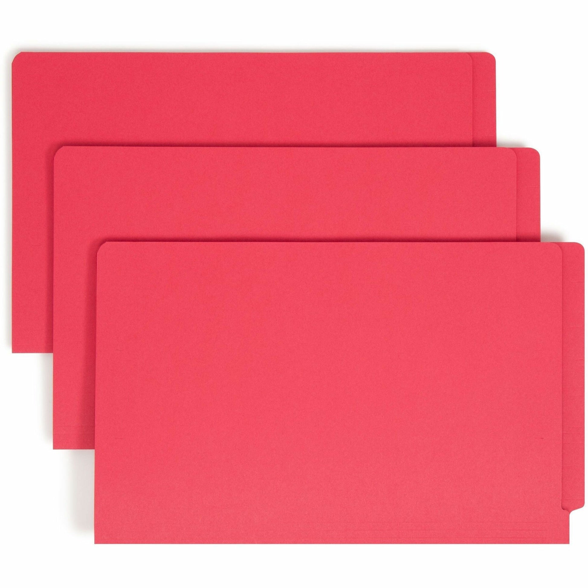 Smead Shelf-Master Straight Tab Cut Legal Recycled End Tab File Folder