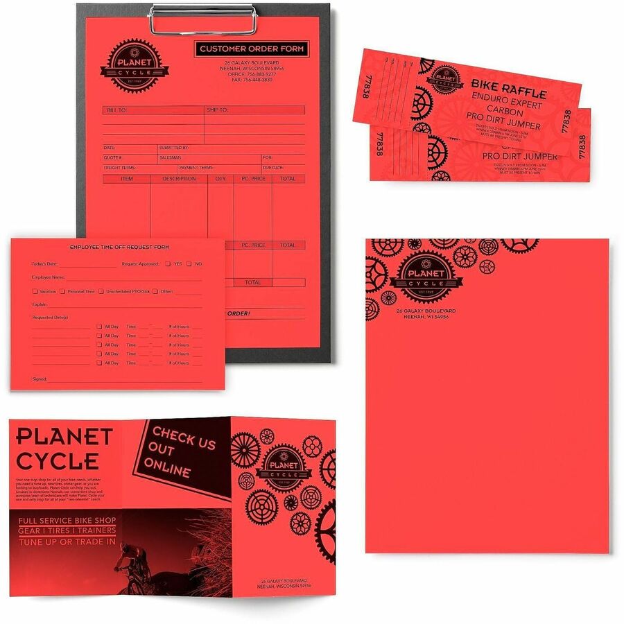 Astrobrights Color Copy Paper - Rocket Red - 22641