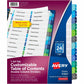 Avery&reg; Ready Index&reg; Double Column Table of Content Dividers, 24 tabs