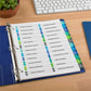 Avery&reg; Ready Index&reg; Double Column Table of Content Dividers, 24 tabs - 11321