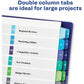 Avery&reg; Ready Index&reg; Double Column Table of Content Dividers, 24 tabs - 11321