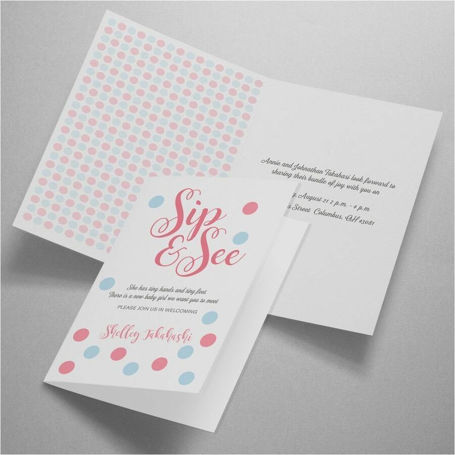 Avery Half-Fold Greeting Cards for Inkjet Printers, 5-1/2" x 8-1/2" - 03265