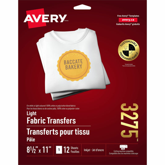 Avery&reg; T-Shirt Transfersfor Inkjet Printers