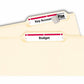 Avery Red Filing Labels with TrueBlock™ Technology for Laser and Inkjet Printers, 3-7/16" x 2/3" - 05066