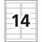 Avery&reg; White Rectangle Labels 1-1/2" x 4" , for Laser and Inkjet Printers - 05159