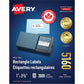 White Rectangle Labels with Sure Feed™ Easy Peel&reg;, 1" x 2 ⅝" , Permanent Adhesive, for Laser and Inkjet Printers