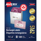 White Rectangle Labels with Easy Peel&reg; Sure Feed™ 1-1/3" x 4" for Laser and Inkjet Printers
