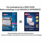 White Rectangle Labels with Easy Peel&reg; Sure Feed™ 1-1/3" x 4" for Laser and Inkjet Printers - 05162