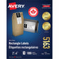 White Rectangle Labels with Sure Feed™ Technology TrueBlock&reg;, 2" x 4" , Permanent Adhesive, for Laser and Inkjet Printers