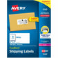 Avery&reg; White Rectangle Labels with Sure Feed&trade; Technology,TrueBlock&reg;, 2" x 4" , for Laser and Inkjet Printers