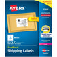Avery&reg; White Rectangle Labels with Sure Feed&trade; Technology,TrueBlock&reg;, 3-1/3" x 4" , for Laser and Inkjet Printers