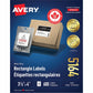 White Rectangle Labels with Sure Feed™ Technology 3-1/3" x 4" , Permanent Adhesive, for Laser and Inkjet Printers