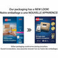 White Rectangle Labels with Sure Feed™ Technology 3-1/3" x 4" , Permanent Adhesive, for Laser and Inkjet Printers - 05164