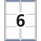 White Rectangle Labels with Sure Feed™ Technology 3-1/3" x 4" , Permanent Adhesive, for Laser and Inkjet Printers - 05164
