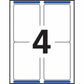 Avery White Rectangle Labels with Sure Feed™ Technology TrueBlock&reg; 3-1/2" x 5" , Permanent Adhesive, for Laser and Inkjet Printers - 05168
