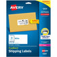 Avery&reg; White Rectangle Labels with Sure Feed&trade; Technology, TrueBlock&reg;, 2" x 4" , for Laser and Inkjet Printers