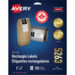 Avery White Rectangle Labels with with Sure Feed™Technology TrueBlock&reg;, 2" x 4" , Permanent Adhesive, for Laser and Inkjet Printers