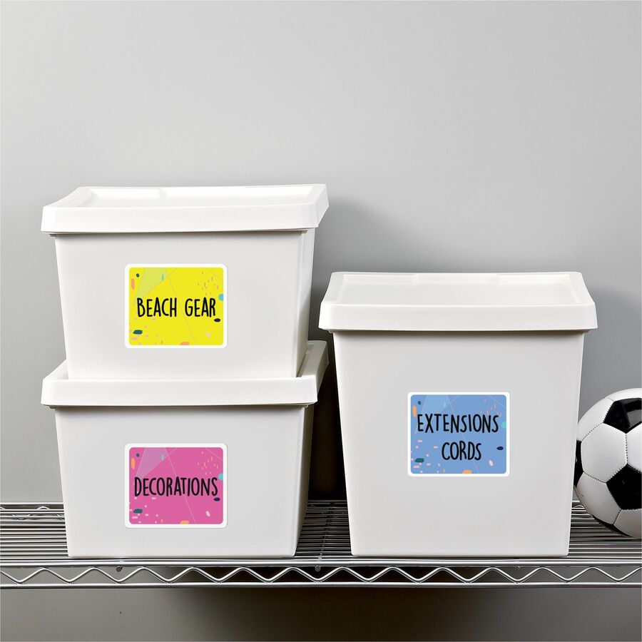 Avery&reg; White Rectangle Labels with Sure Feed&trade; Technology 3-1/3" x 4" ,for Laser and Inkjet Printers - 05264