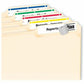 Avery&reg; Filing Labelswith TrueBlock&trade; Technology for Laser and Inkjet Printers, 2/3" x 3-7/16" , Assorted Colours, 600/pk - 05266