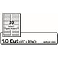 Avery&reg; Filing Labelswith TrueBlock&trade; Technology for Laser and Inkjet Printers, 3-7/16" x 2/3" , White - 05366